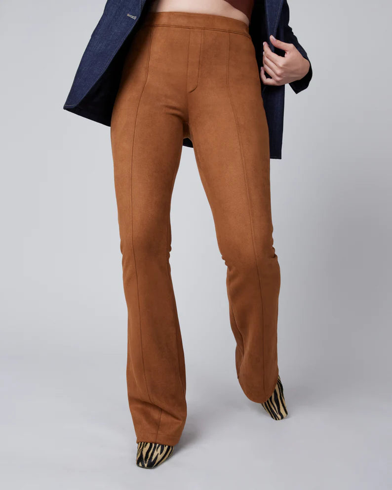 Spanx Faux Suede Flare Pants