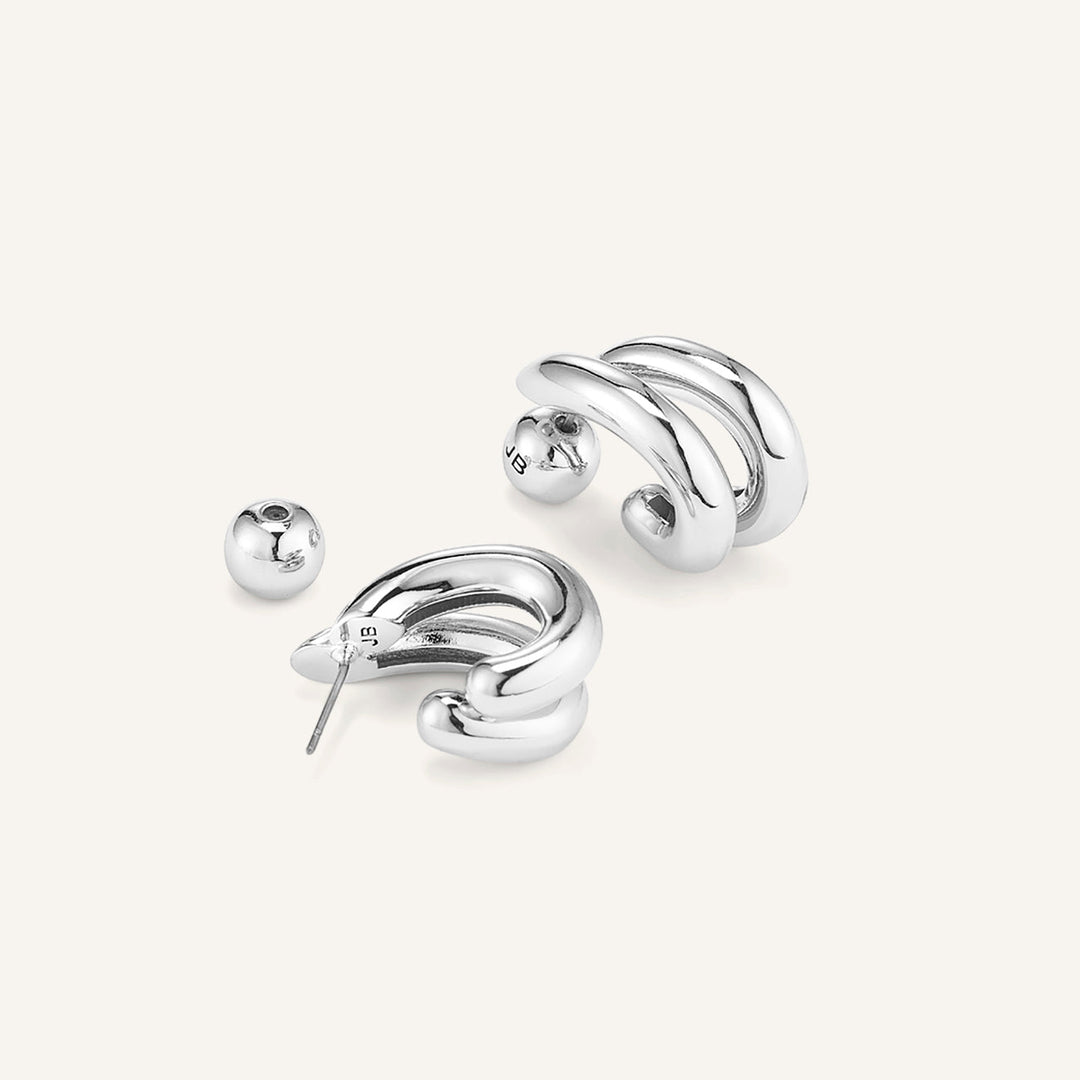 Jenny Bird Florence Earrings -Silver