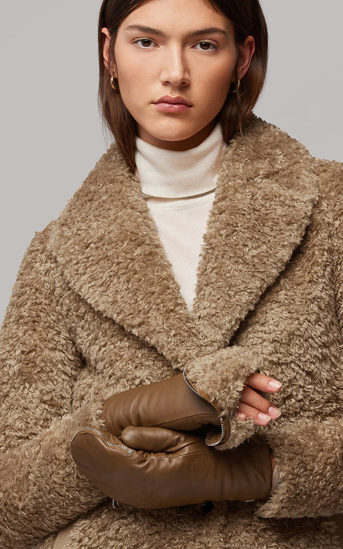 Soia & Kyo Betrice Faux Shearling Lined Gloves