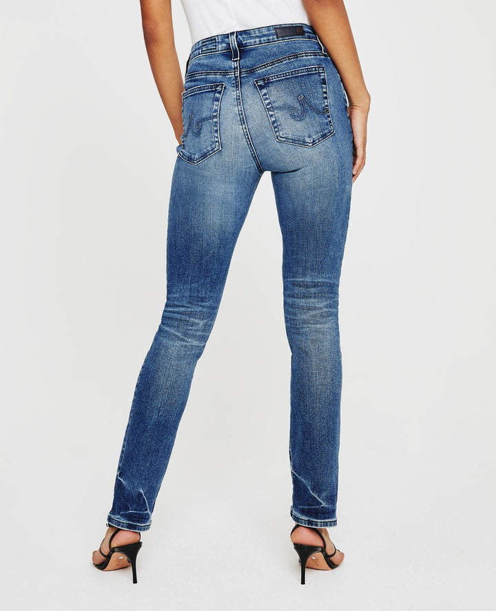 AG Mari High Rise Straight Jeans in 10 Years Broadway