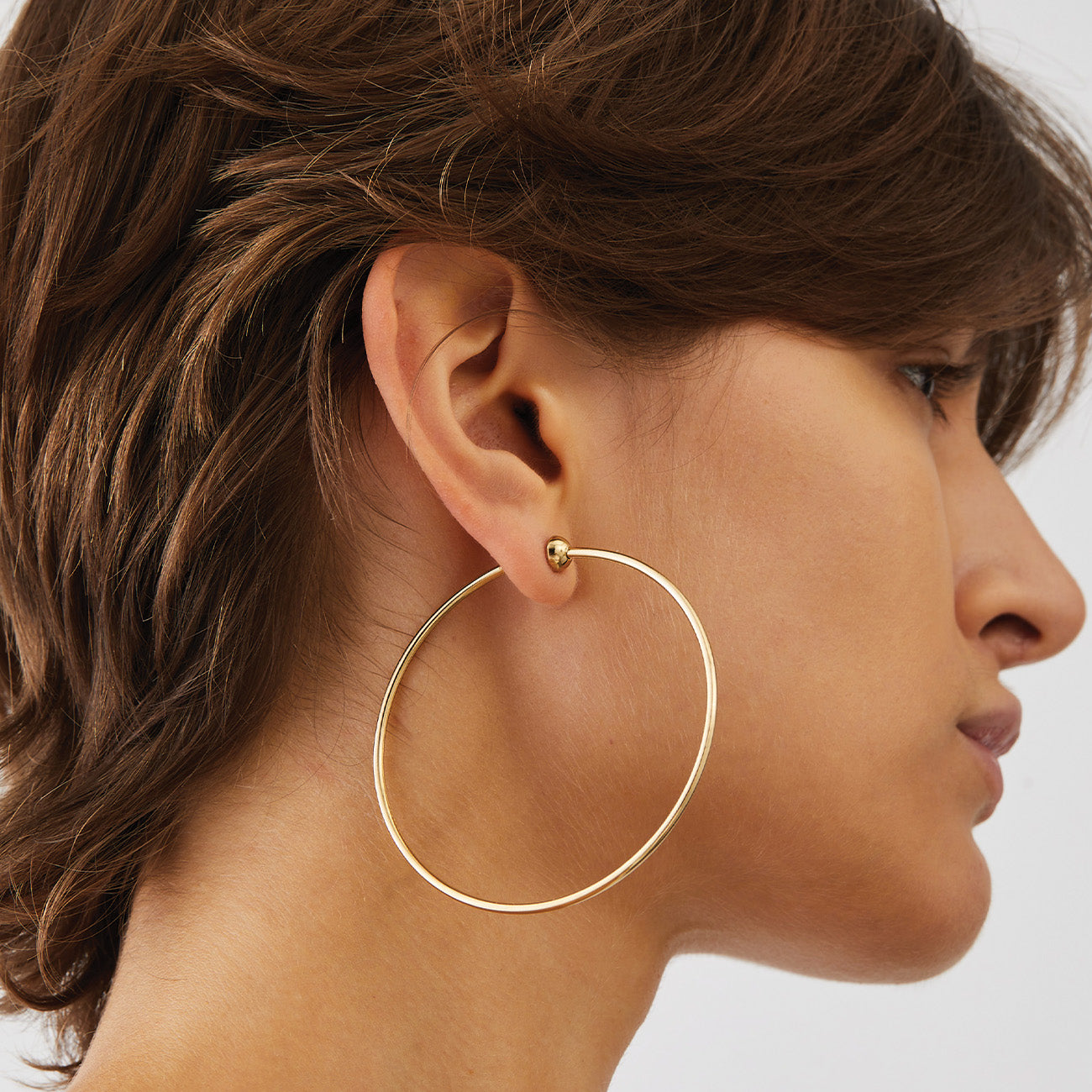 Jenny Bird Large New Icon Hoop Gold