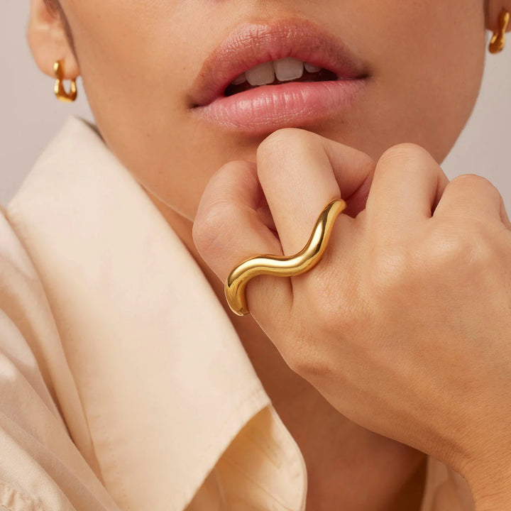 Jenny Bird Ola Double Ring - Gold