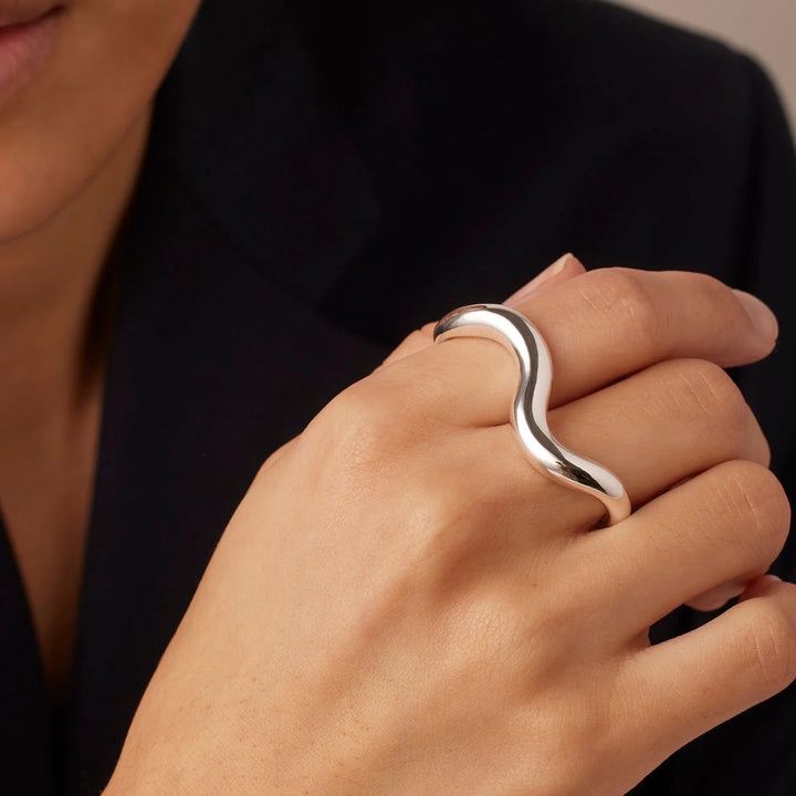 Jenny Bird Ola Double Ring - Silver