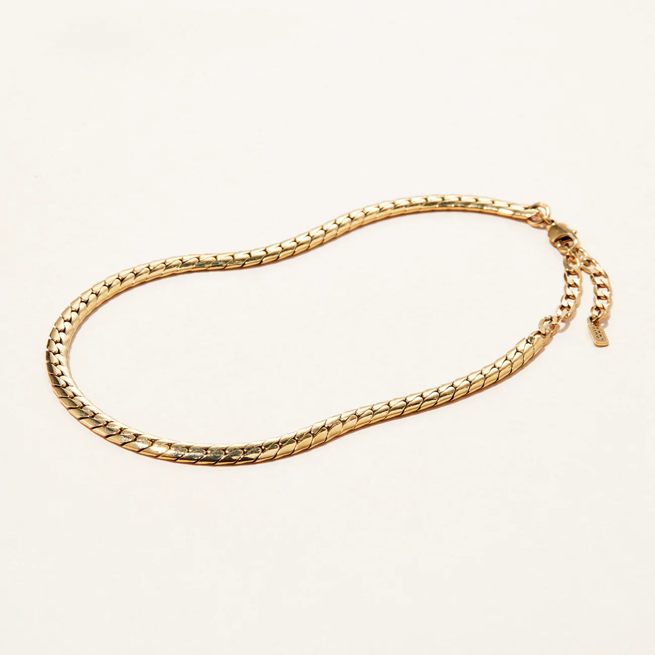 Jenny Bird Priya Snake Chain Anklet-Gold