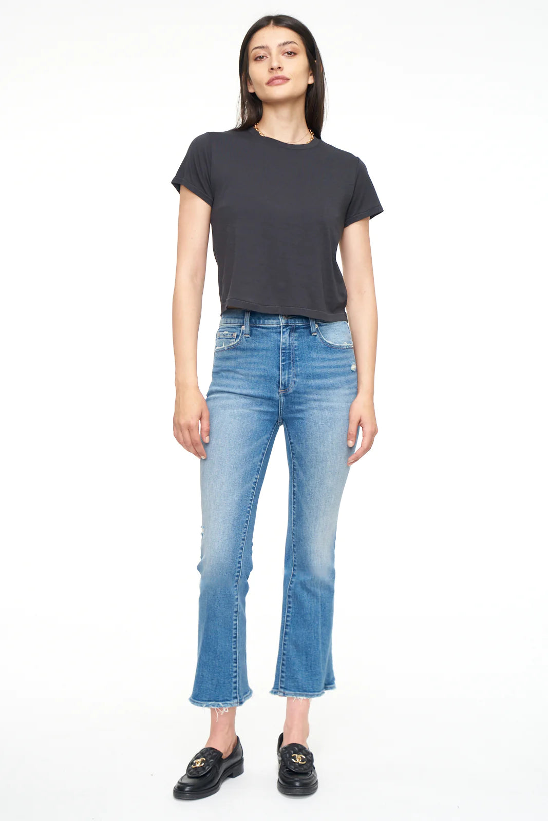 Pistola Lennon High Rise Crop Bootcut Jeans - Mahalo Vintage