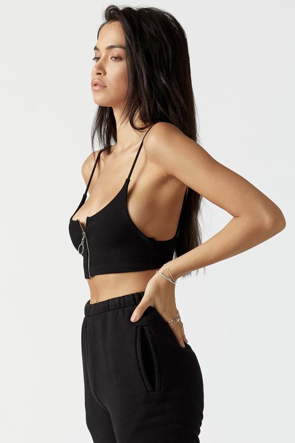 Joah Brown Fitted Crop Tank / EQUATION Boutique