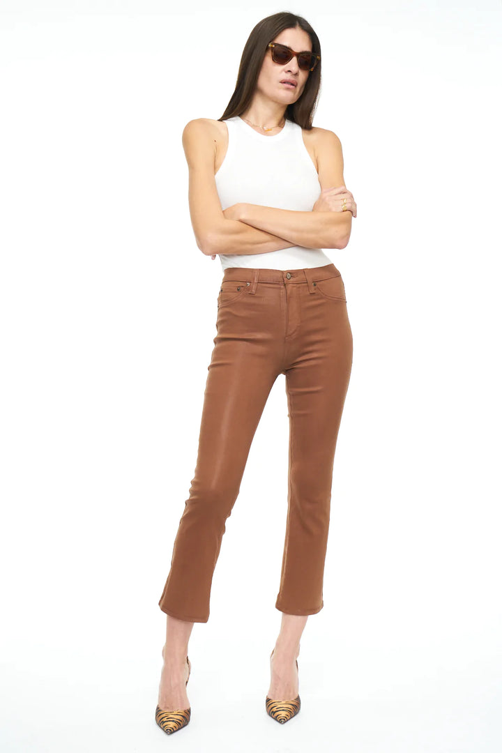 Pistola Lennon High Rise Crop Boot - Cognac