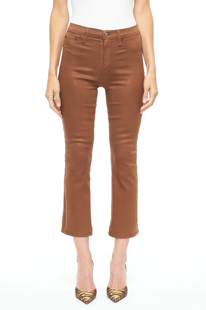 Pistola Lennon High Rise Crop Boot - Cognac