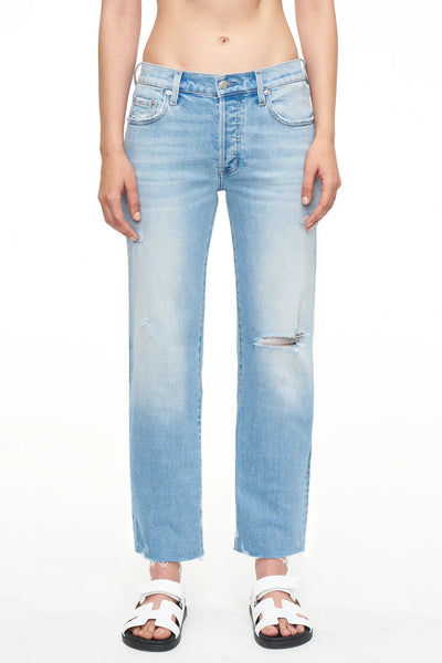 Pistola MAYA MID RISE EASY STRAIGHT ANKLE Jeans- VALLEY DISTRESSED