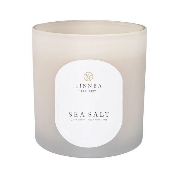Linnea 3 Wick Candle - Sea Salt