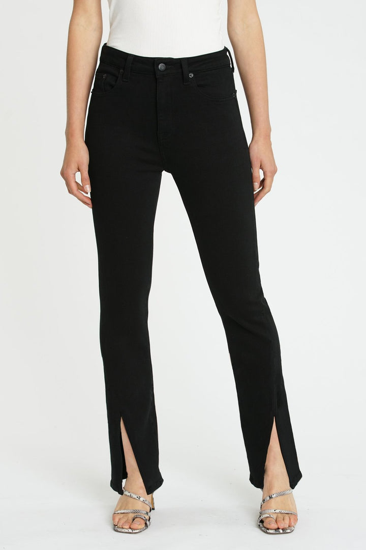 Pistola Teagan High Rise Vented Straight- Dark Vinyl