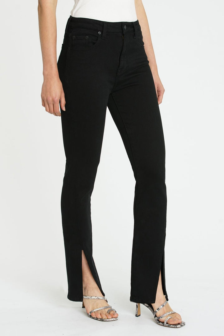 Pistola Teagan High Rise Vented Straight- Dark Vinyl