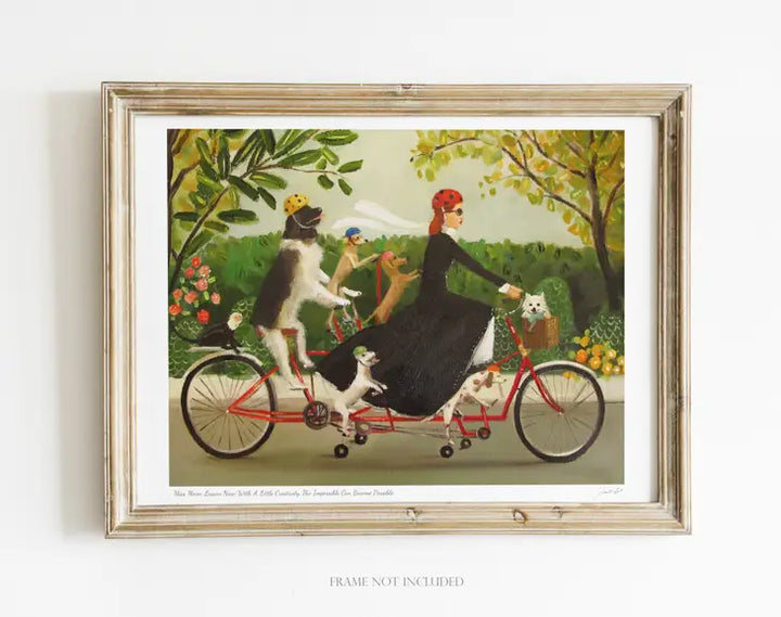 Janet Hill Studio - Miss Moon Lesson Nine Art Print - 8.5 X 11