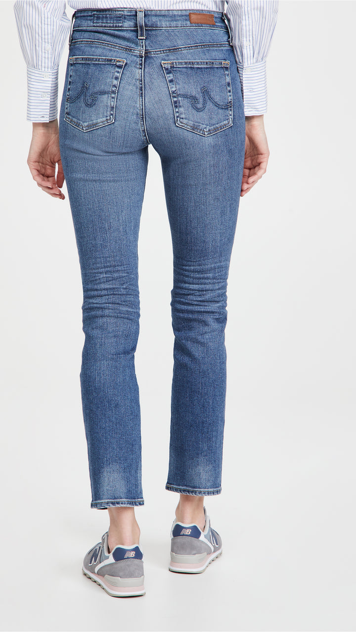 AG Mari High Rise Straight Jeans in 15 Years Shoreline