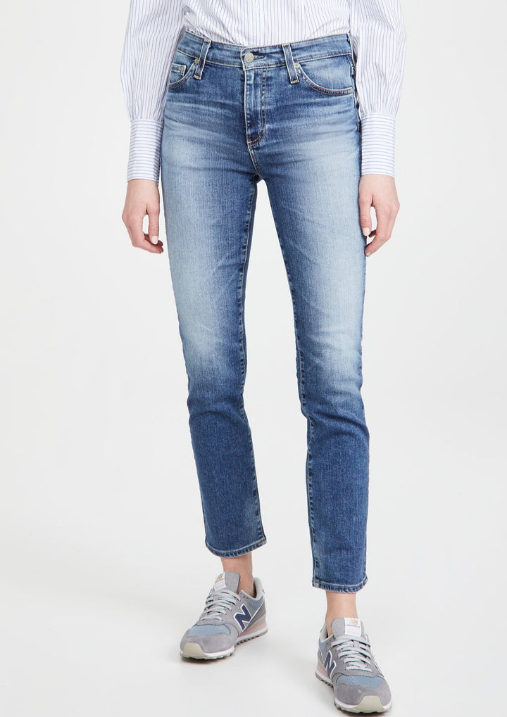 AG Mari High Rise Straight Jeans in 15 Years Shoreline