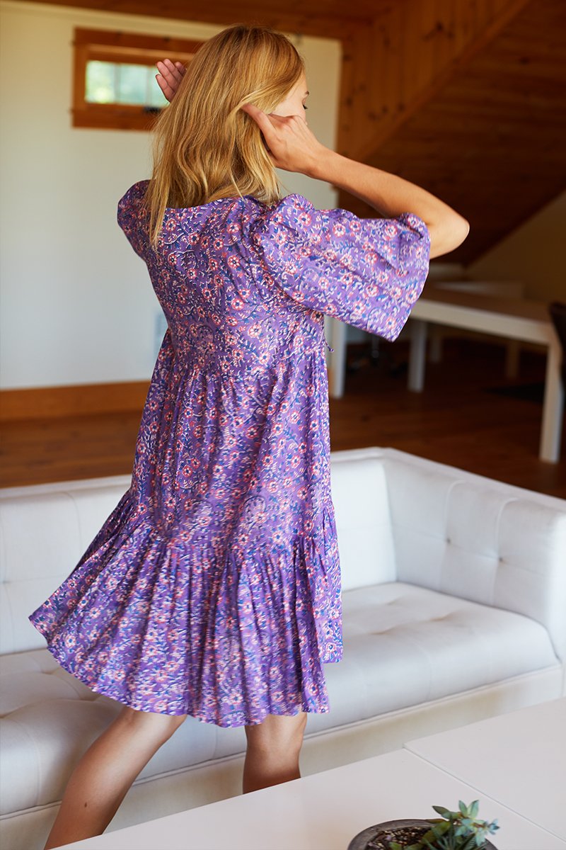 Emerson Fry Isla Dress - Violet wildflower