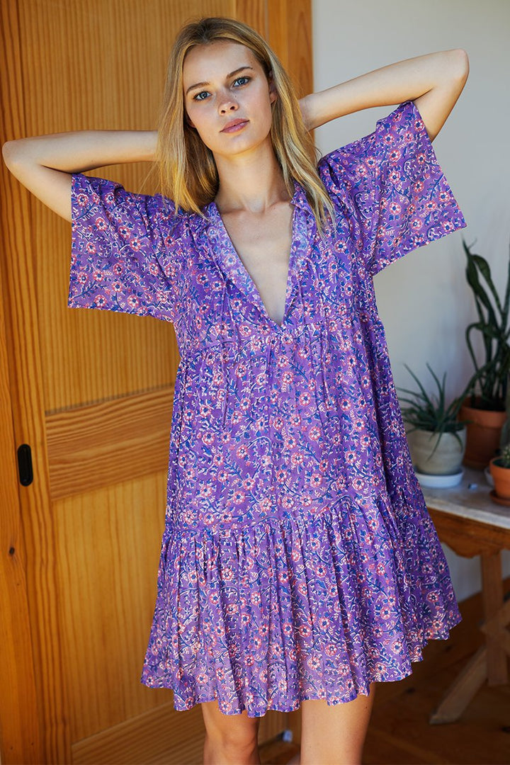 Emerson Fry Isla Dress - Violet wildflower