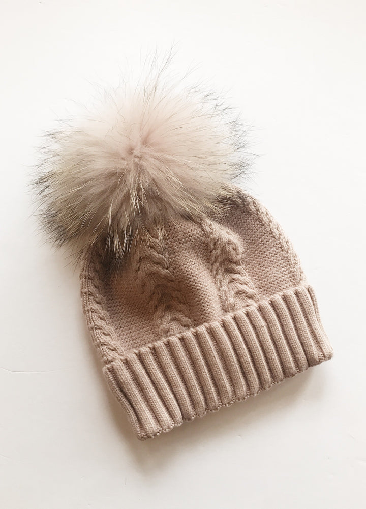 Equation Olivia Hat in Pink w/ Pink pom / EQUATION Boutique