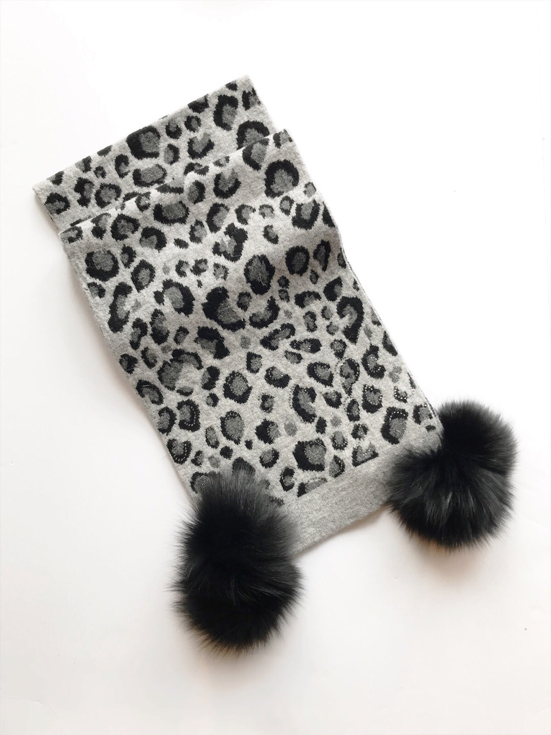 Mitchie's matching Knit Wool Scarf -Leopard / EQUATION Boutique