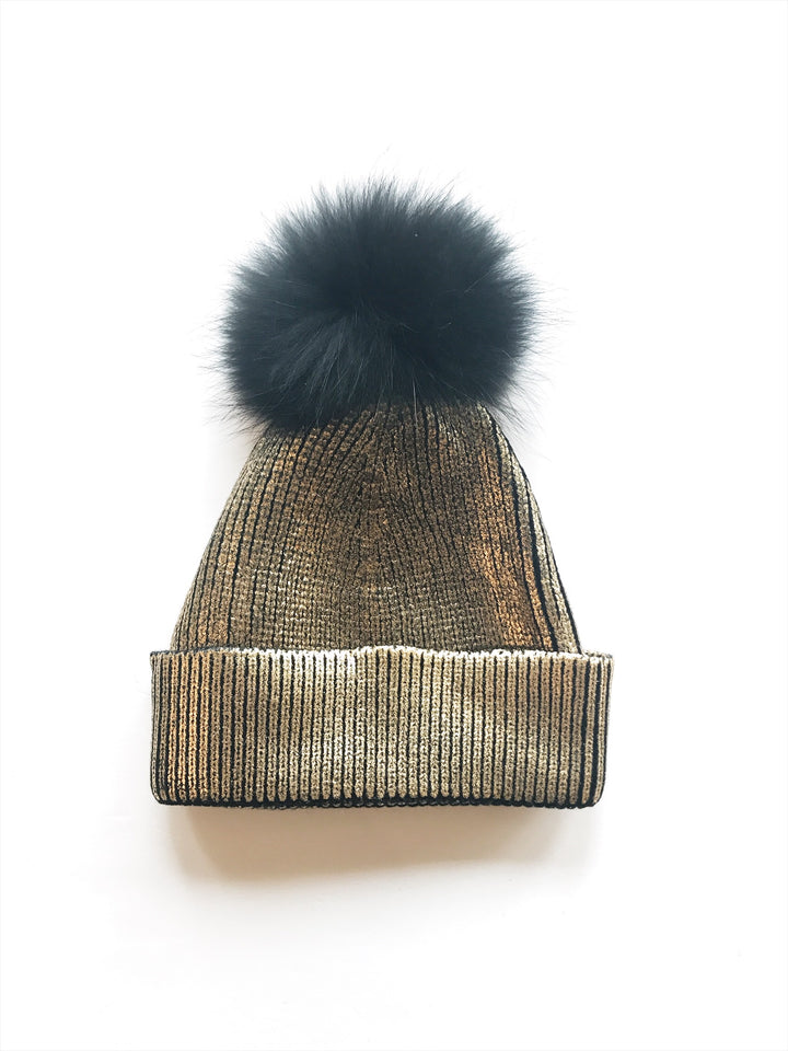 Equation Cooper Hat in Ivory with Gold foil / EQUATION Boutique