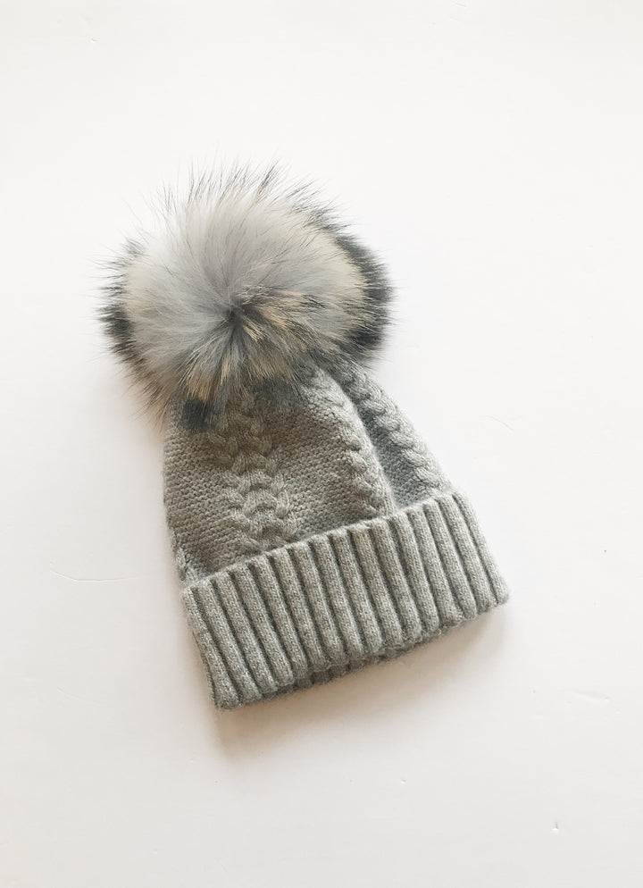 Equation Olivia Hat in Gray w/ Gray pom / EQUATION Boutique