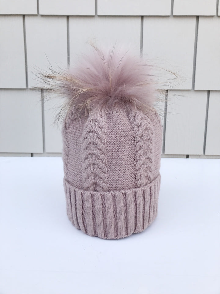 Equation Olivia Hat in Pink w/ Pink pom / EQUATION Boutique