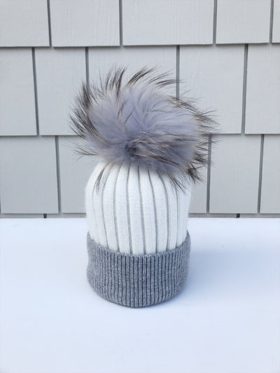 Equation Milla Hat in White/Gray / EQUATION Boutique