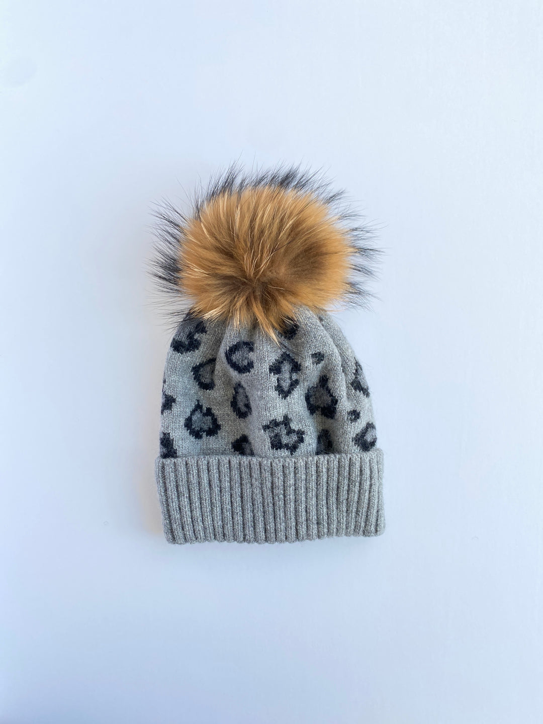 Equation Leopard Hat in Gray