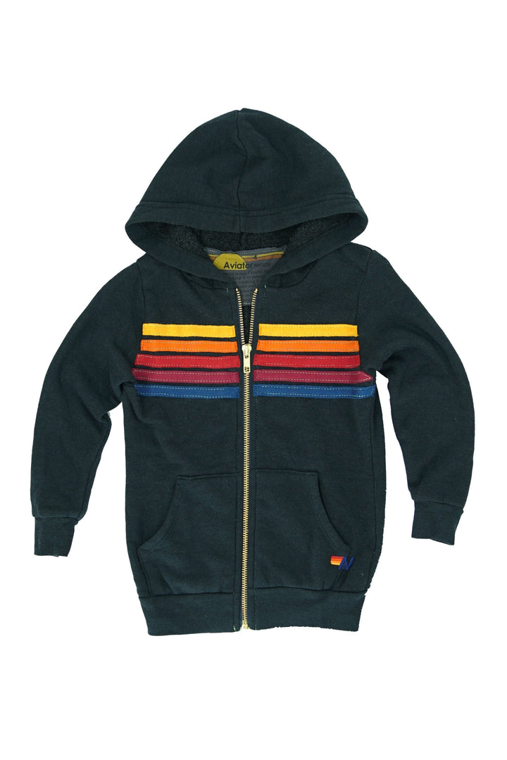 Aviator Nation Kid's 5 Stripe Hoodie