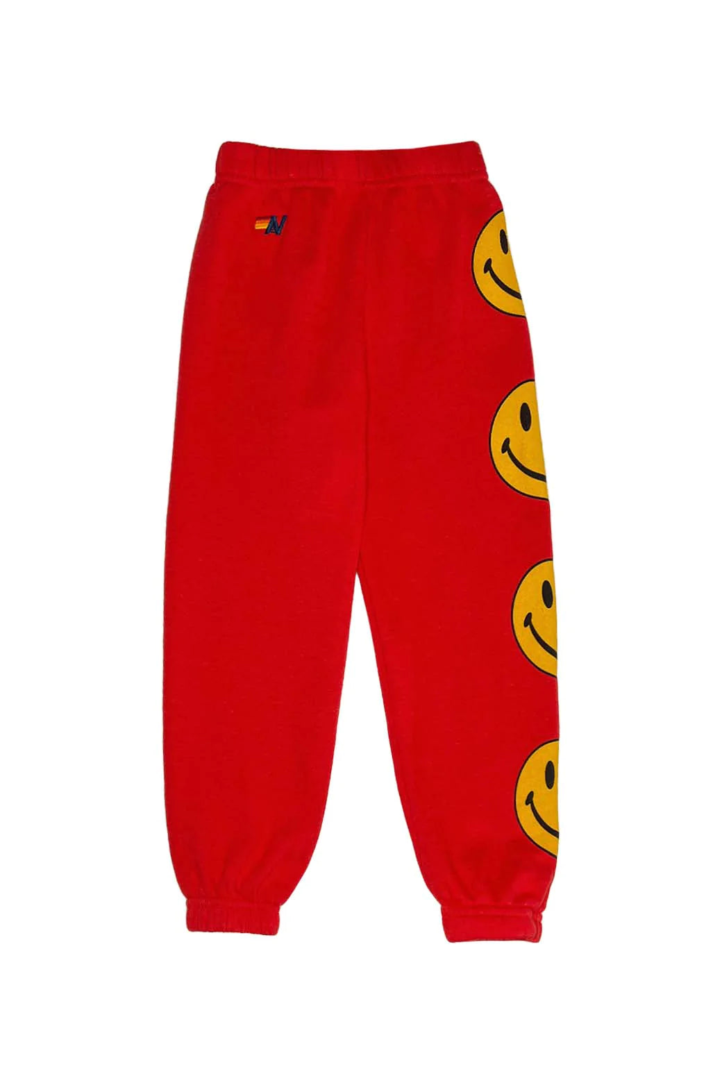 Aviator Nation Kid's Smiley Sweatpants -Red