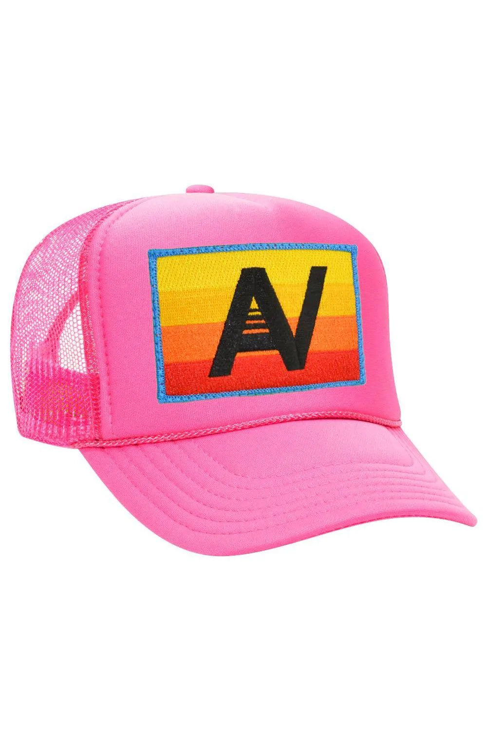 Aviator Nation Logo Rainbow Trucker Hat