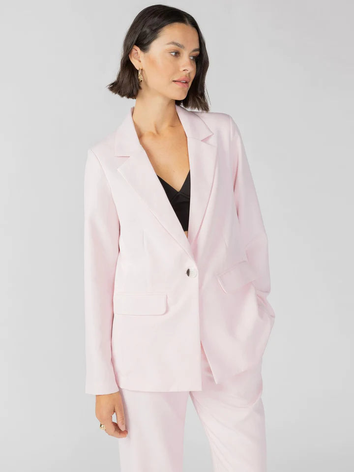 Sanctuary Bryce Woven Blazer - Washed Pink