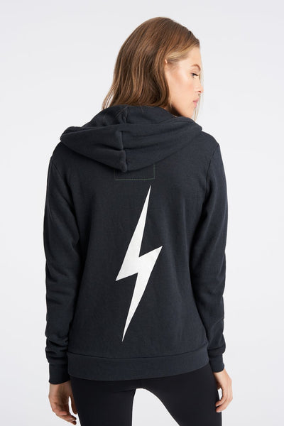Aviator Nation Bolt Hoodie-Charcoal / EQUATION Boutique