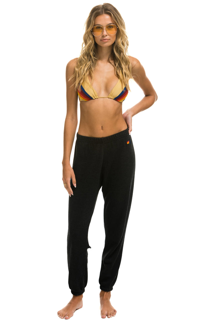 Aviator Nation 4 Bolt Sweatpants -Black