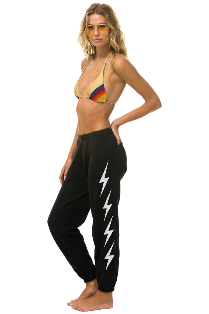 Aviator Nation 4 Bolt Sweatpants -Black